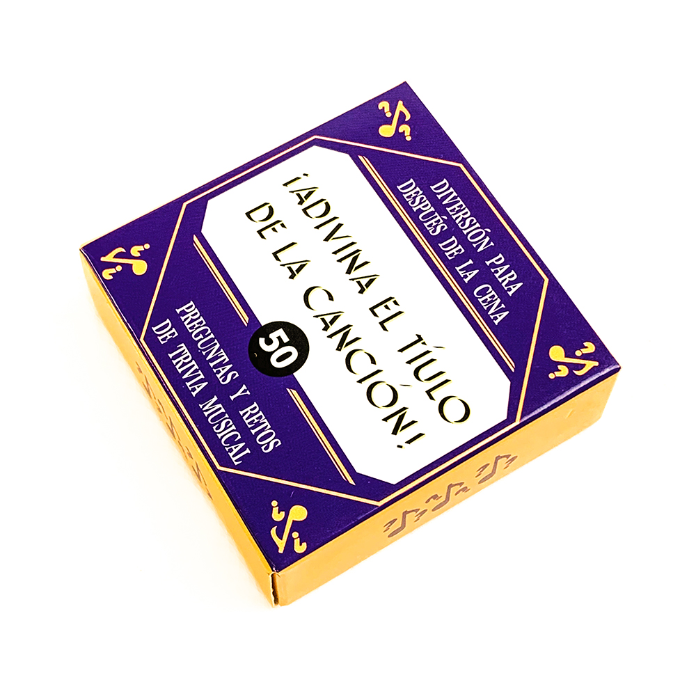 Party Games Name - スペイン語ミニカードゲーム トラベルトリビア 音楽の名前を当てて パーティーゲームカード 飲酒ゲーム 家族や友達向け