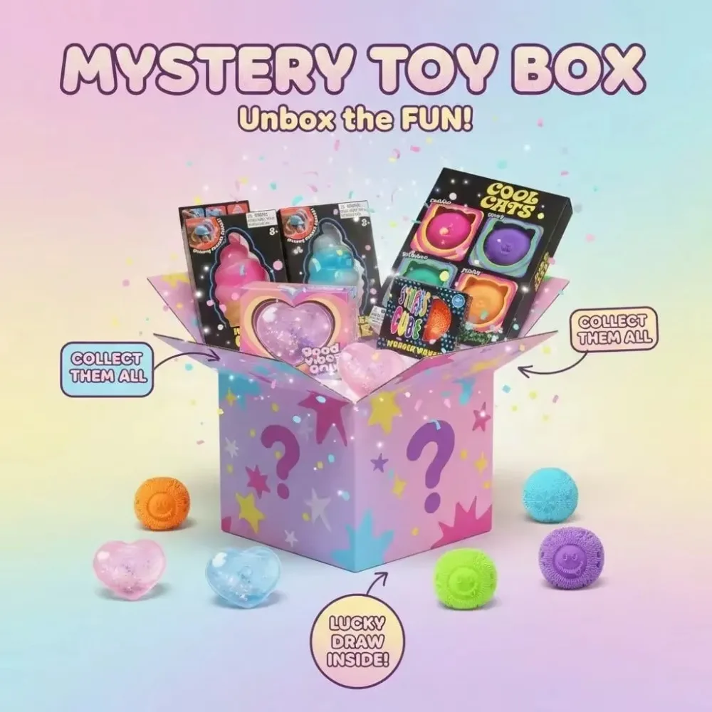 スクイッシー・ミステリーボックス、ゆっくり膨らむフィジェット - Party Games For Adults And Kids のレビューと価格