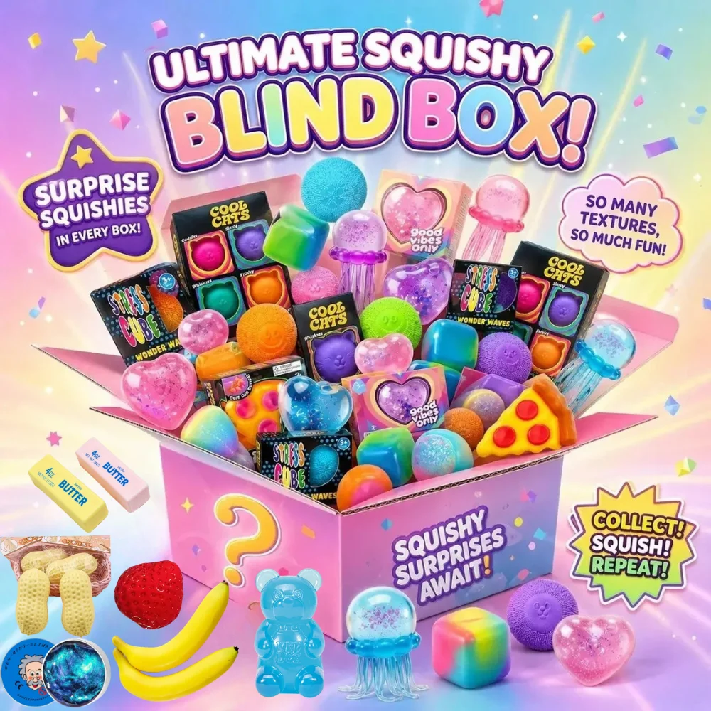 スクイッシー・ミステリーボックス、ゆっくり膨らむフィジェット - Party Games For Adults And Kids のレビューと価格