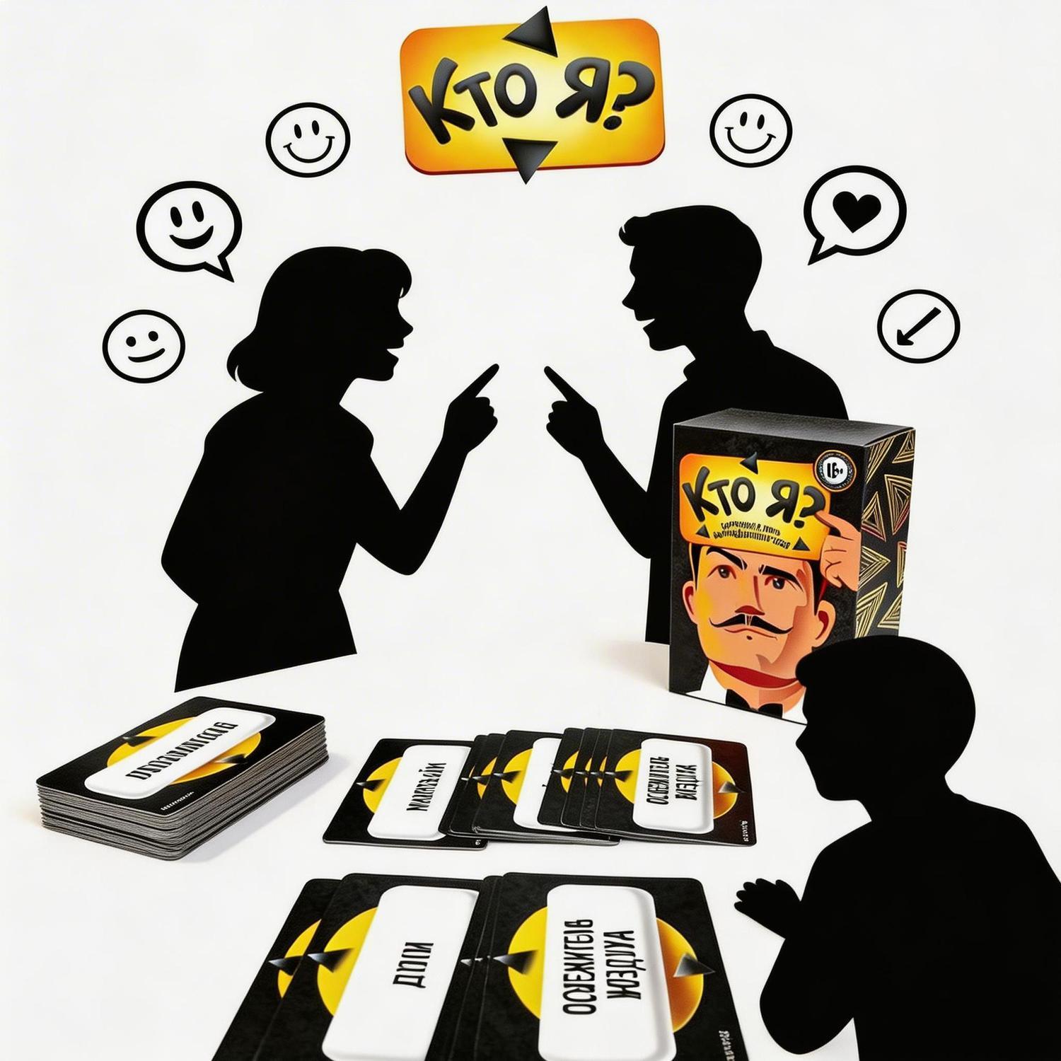 ロシアのミーム「私は誰？」パーティーゲーム 面白い風刺的なは - Party Games Night のレビューと価格