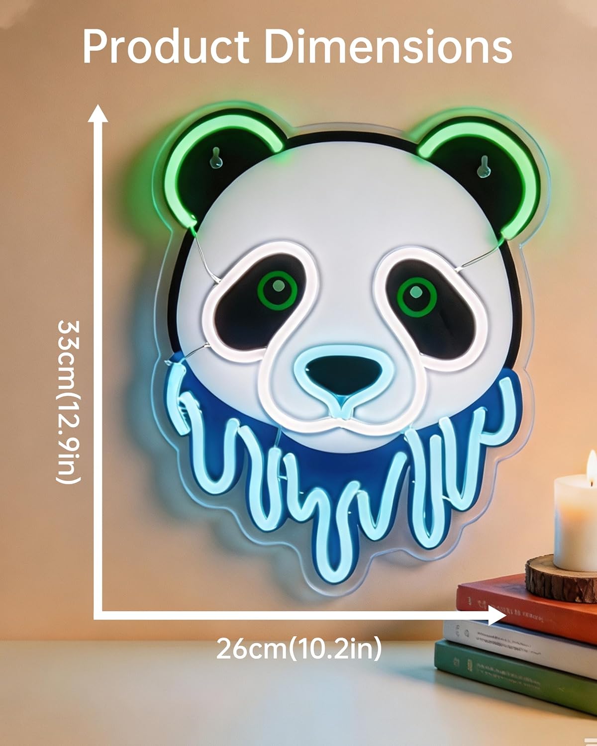 パンダLEDネオンサインUSBネオンライト、寝室、ゲームルー - Zoo Party Games のレビューと価格