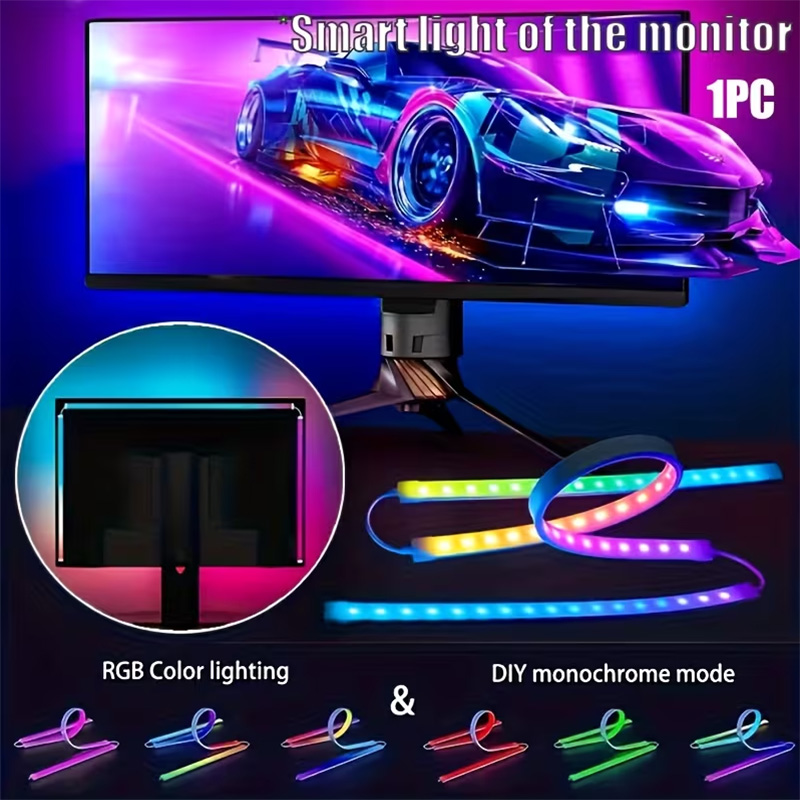 RGB ゲーミングライト ストリップ モニター バックライト - Party Games Night のレビューと価格